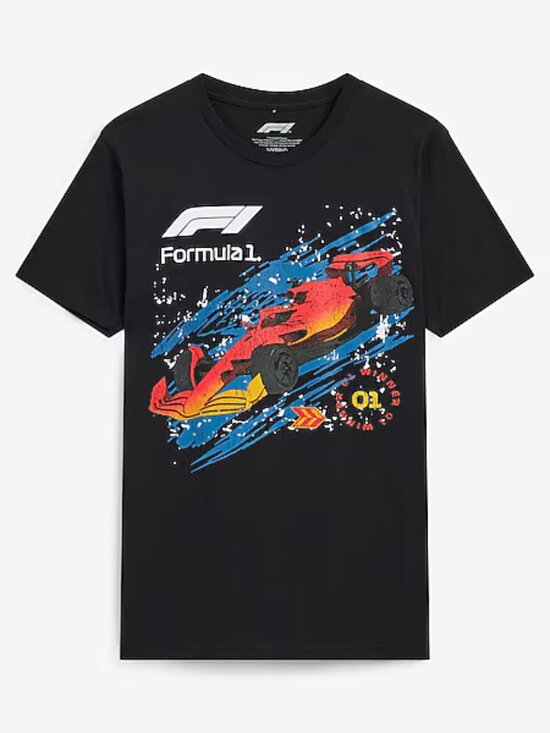 Express Other - NWT Formula 1 Graphic Pitch Black T-Shirt (Large)